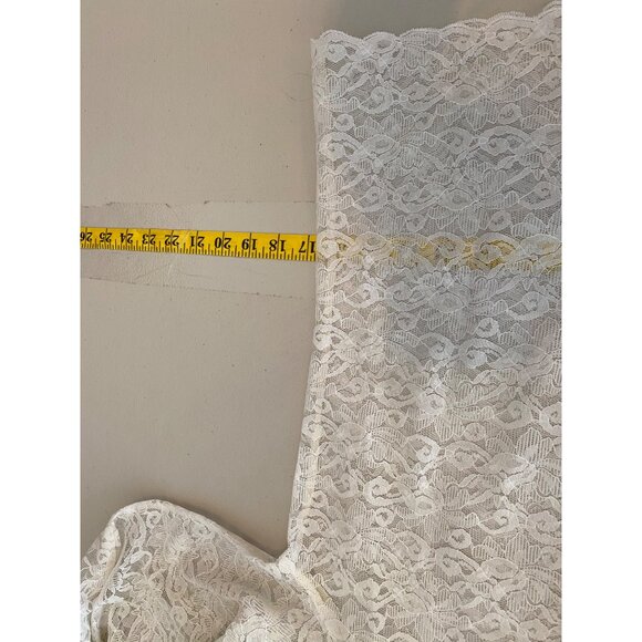 Vintage Alice Stuart Sheer Lace Blouse Ruffles & Long Sleeves Size 8 - Picture 10 of 11